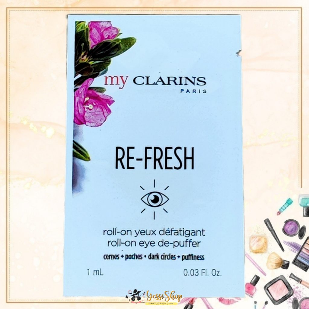 Jual My Clarins REFRESH RollOn Eye DePuffer 1ml Shopee Indonesia
