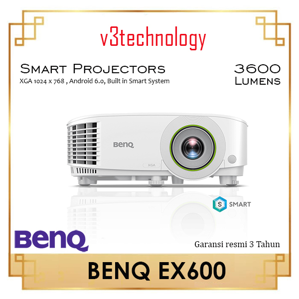 Jual BenQ EX600 Smart Projector 3600 Lumens XGA - Proyektor Wireless ...