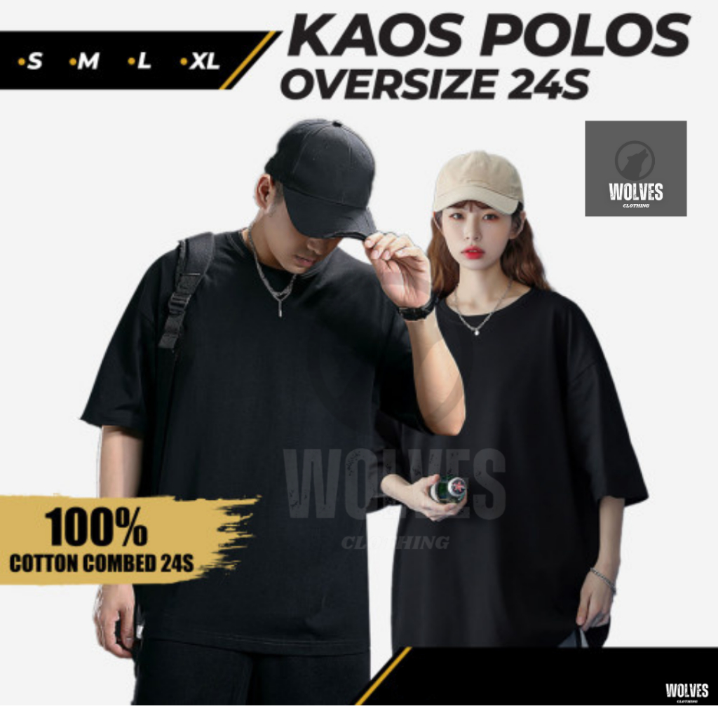 Jual Kaos Polos Oversize Cotton Premium Unisex Tshirt Kaos Oversize S Shopee Indonesia