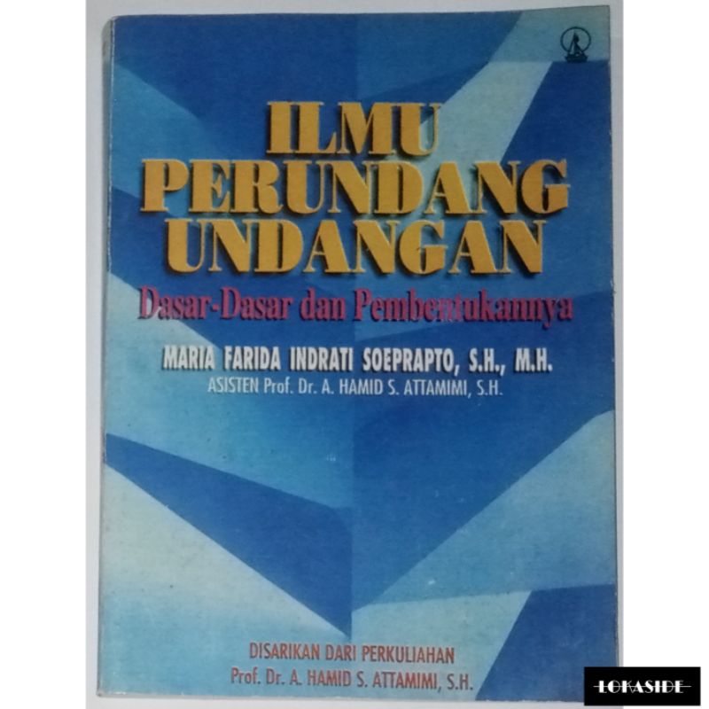 Jual Buku Ilmu Perundang Undangan Maria Farida Hamid Attamimi