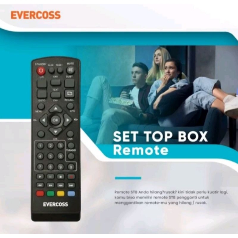 Jual REMOT EVERCOS ORIGINAL REMOT STB EVERCOSS ORI ORIGINAL REMOT ...