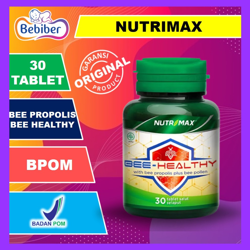 Jual Nutrimax Bee Healty Isi 30 Tablet - Nutrimax Bee Propolis Plus Bee ...