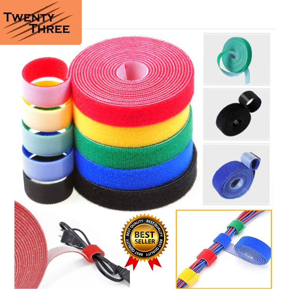Jual Velcro Kabel Strap Pengikat perapih cable perekat 5 Meter cord