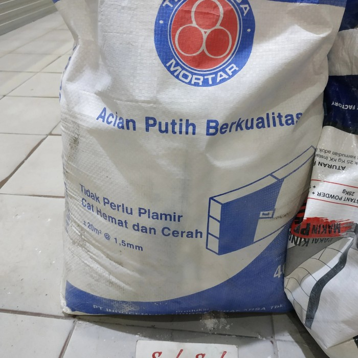 Jual Pelamir Semen Putih Tiga Roda Tr-30 1kg Repack Kiloan Kemasan ...