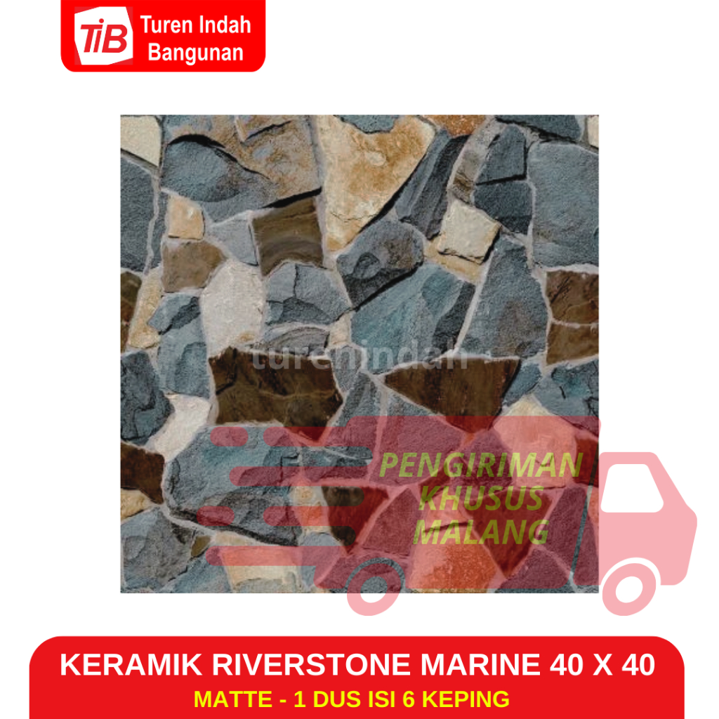 Jual KERAMIK RIVER STONE MARINE 40 X 40 - KERAMIK LANTAI - KERAMIK 40 X ...