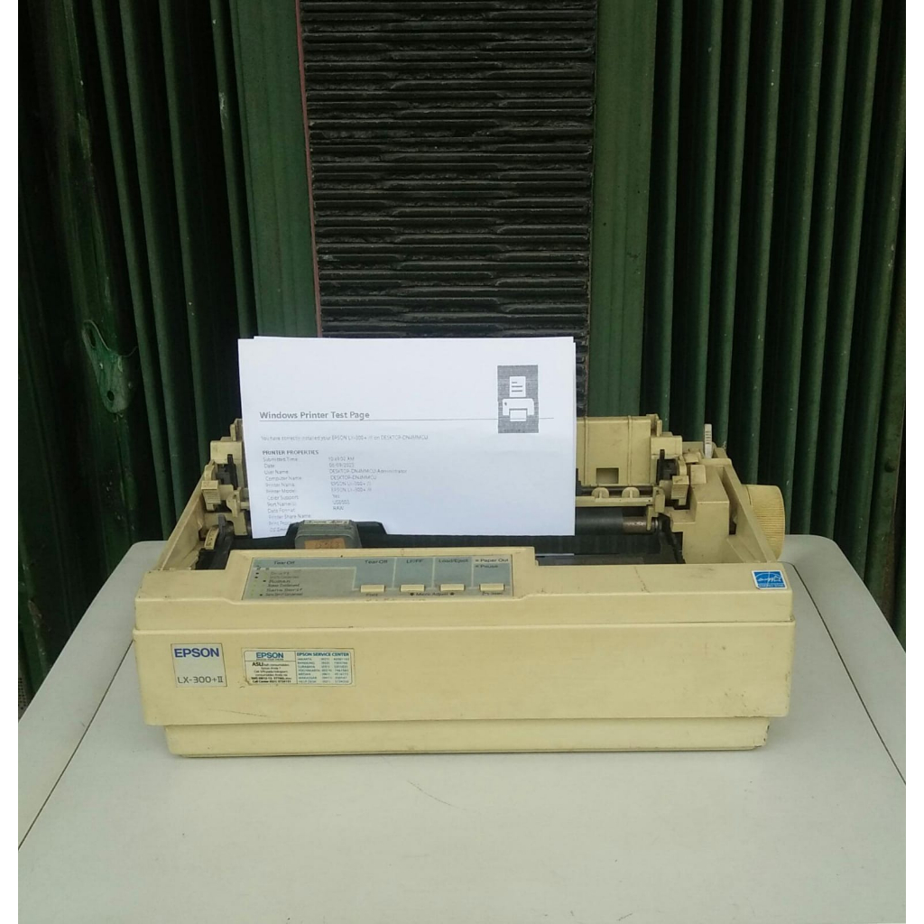 Jual PRINTER DOT MATRIX EPSON LX 300 + II KONDISI HASIL BAGUS SIAP