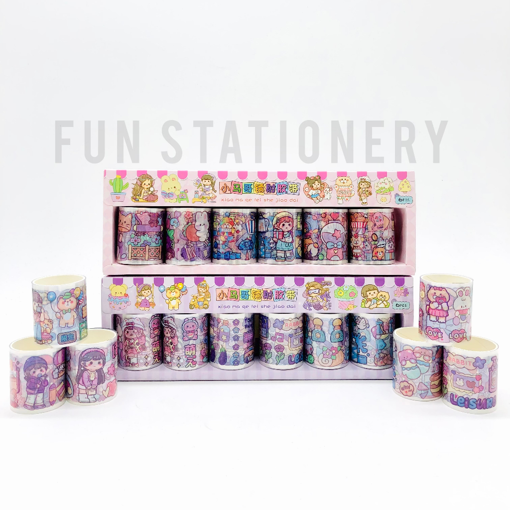Jual ISOLASI GLITTER MOMO SZ-165 / STICKER WATERPROOF / WASHI TAPE ...