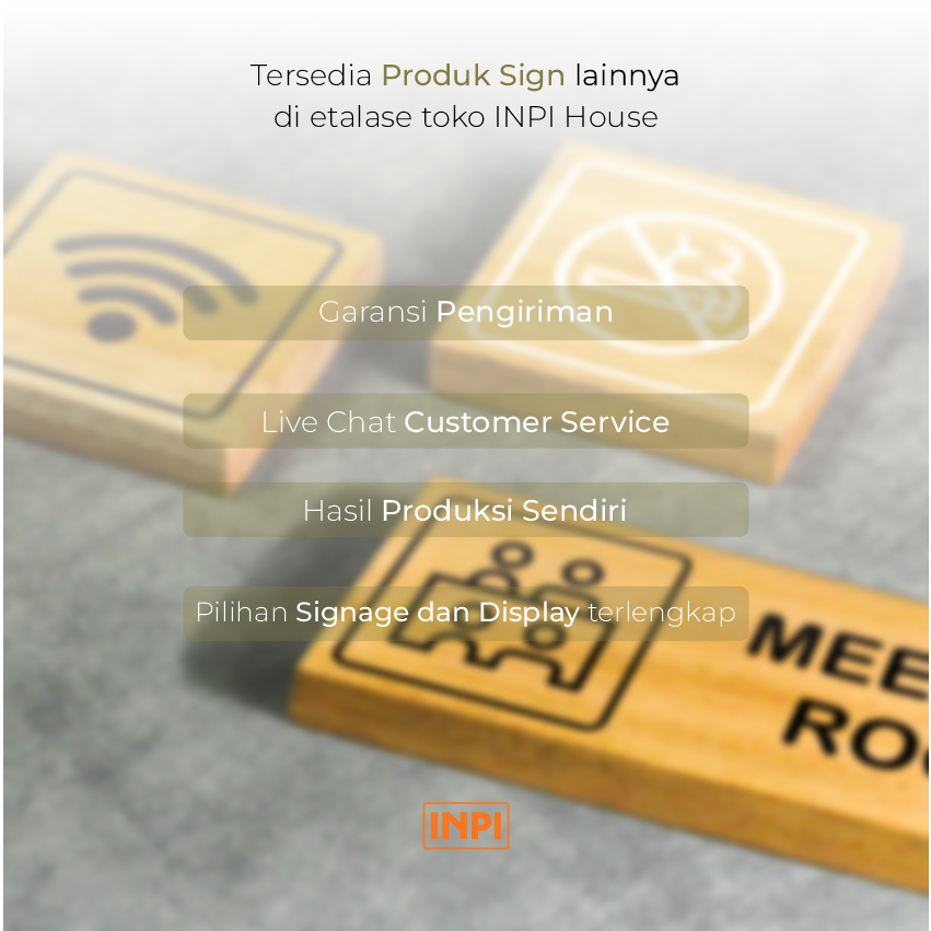 Jual INPI HOUSE Signage Directional, Wayfinding - Papan Tanda Arah ...