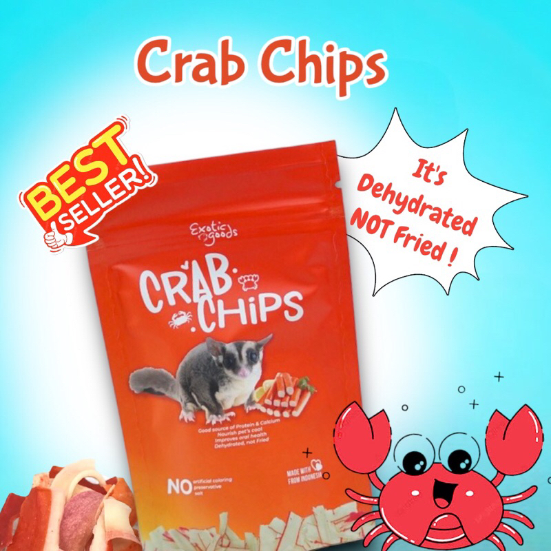 Jual CRAB CHIPS 20gr SNACK KEPITING CRAB STICK CRAB CHIP SNACK SUGAR