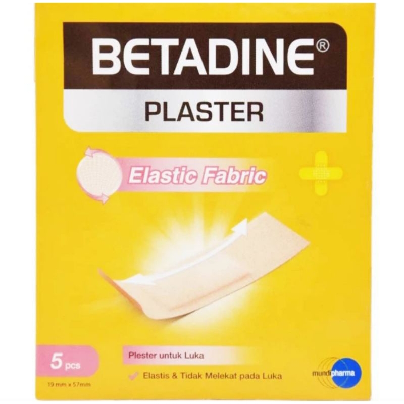 Jual Betadine plaster 1pcs isi 5 lembar/plester untuk luka/Antiseptik ...