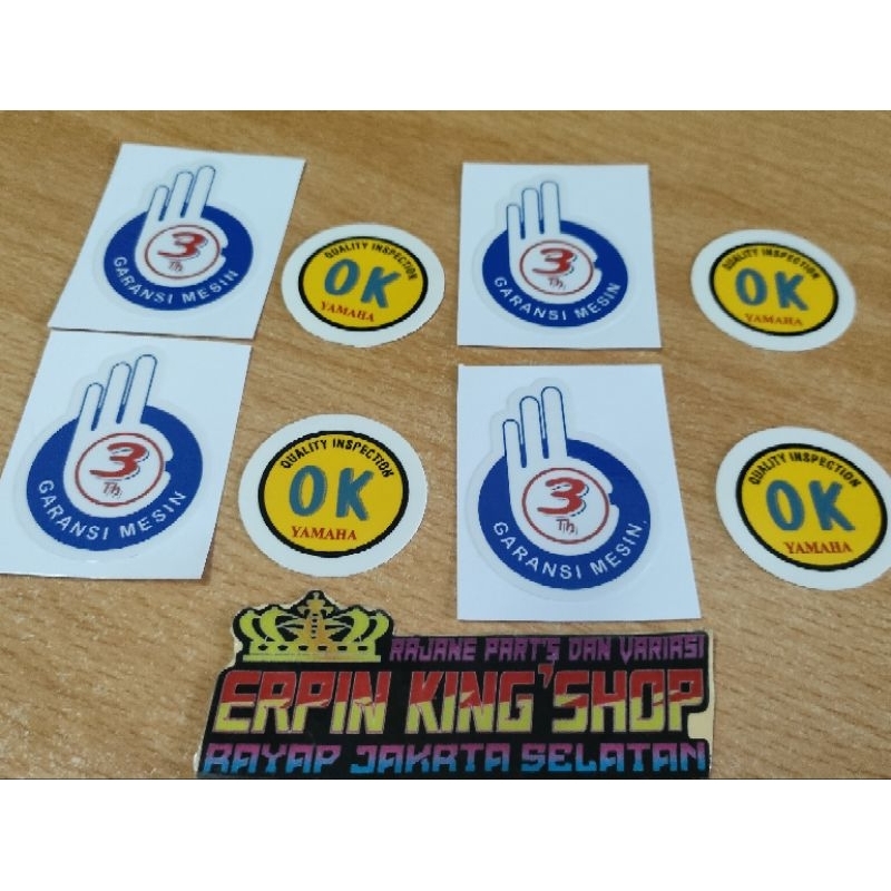 Jual Stiker Ok Dan Garansi Tahun Tangki Rx King Original Shopee