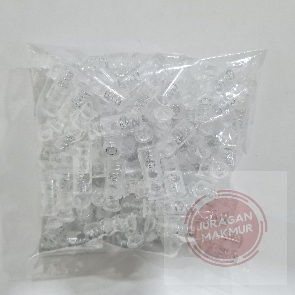 Jual [100pcs] Stopper Botol Plastik Bening 2,5cm - Stopper Tali 2 ...