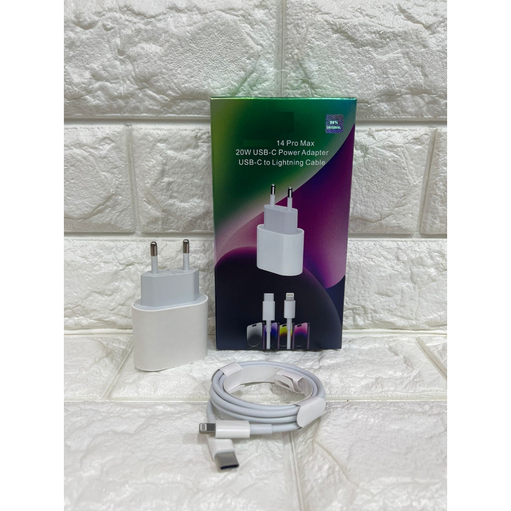 Jual Charger Lightning 14 Pro Max 20W UsbC Power Adapter Shopee