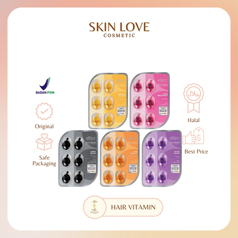 Jual Ellips Hair Vitamin Sachet (Isi 6 pcs) | Shopee Indonesia