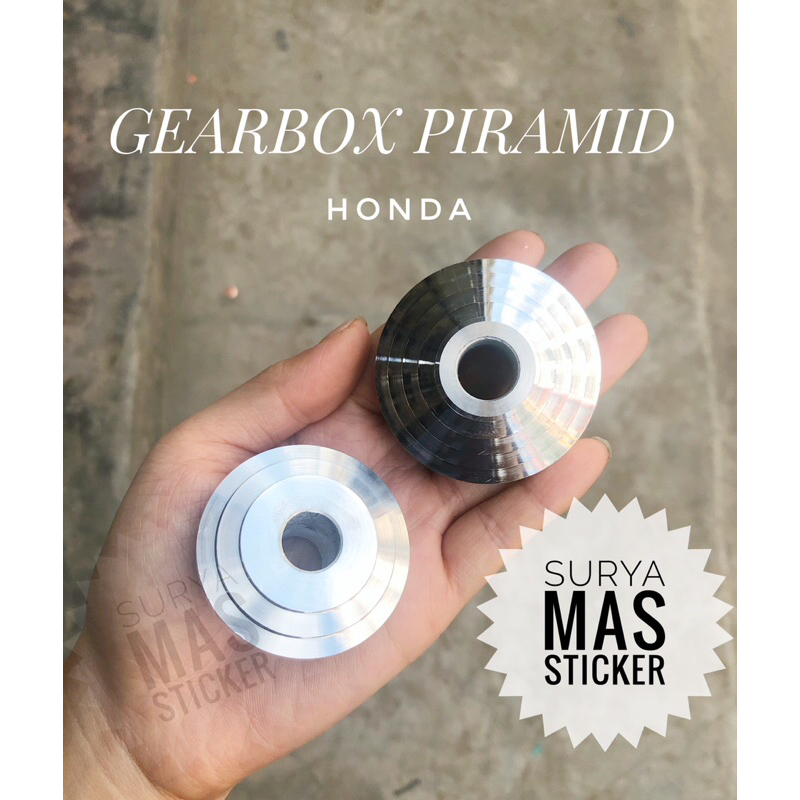 Jual Cover Gearbox Piramid Chrome Honda Tutup Gear Box Firamid Motor Shopee Indonesia