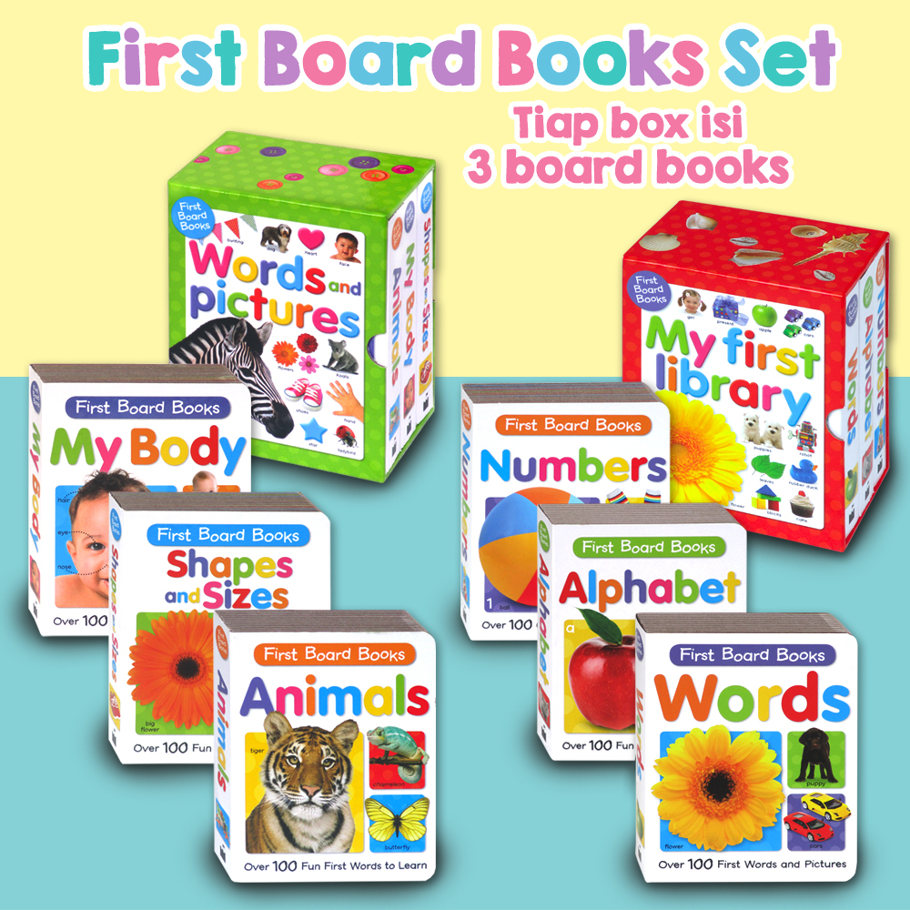 Jual [SandCastle] My First Library / Words and Pictures - First Board ...