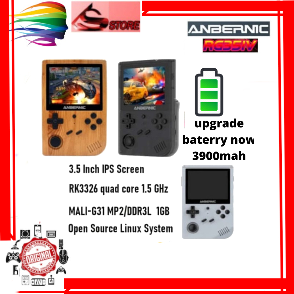 Anbêrnic RG35XX - Consola De Juegos De Mano Retro Con Bolsillo Emulador Pantalla Ips De 3 5 Pulgadas Sistema Linux Integrado 64g Tf Tarjeta 5474