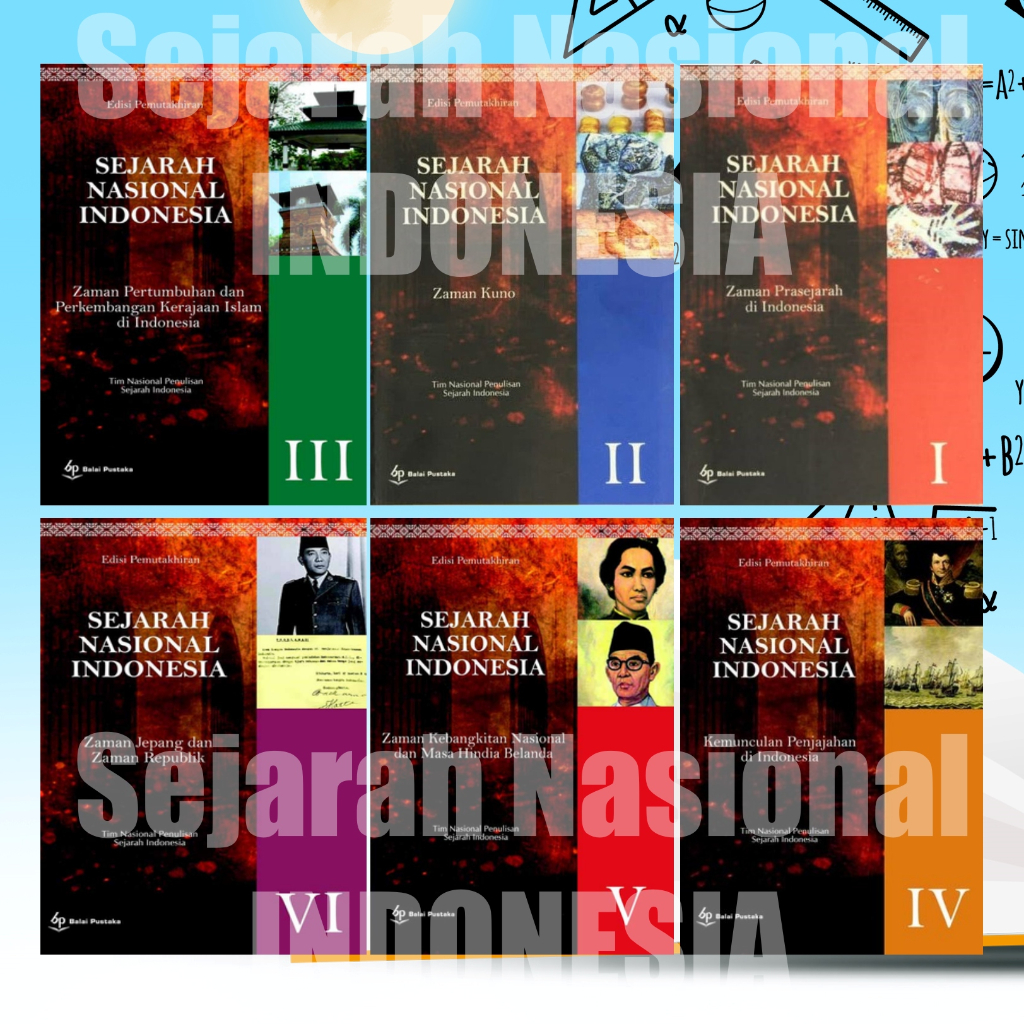 Jual SEJARAH NASIONAL INDONESIA JILID Full Sett Jilid 1 - 6 (edisi ...