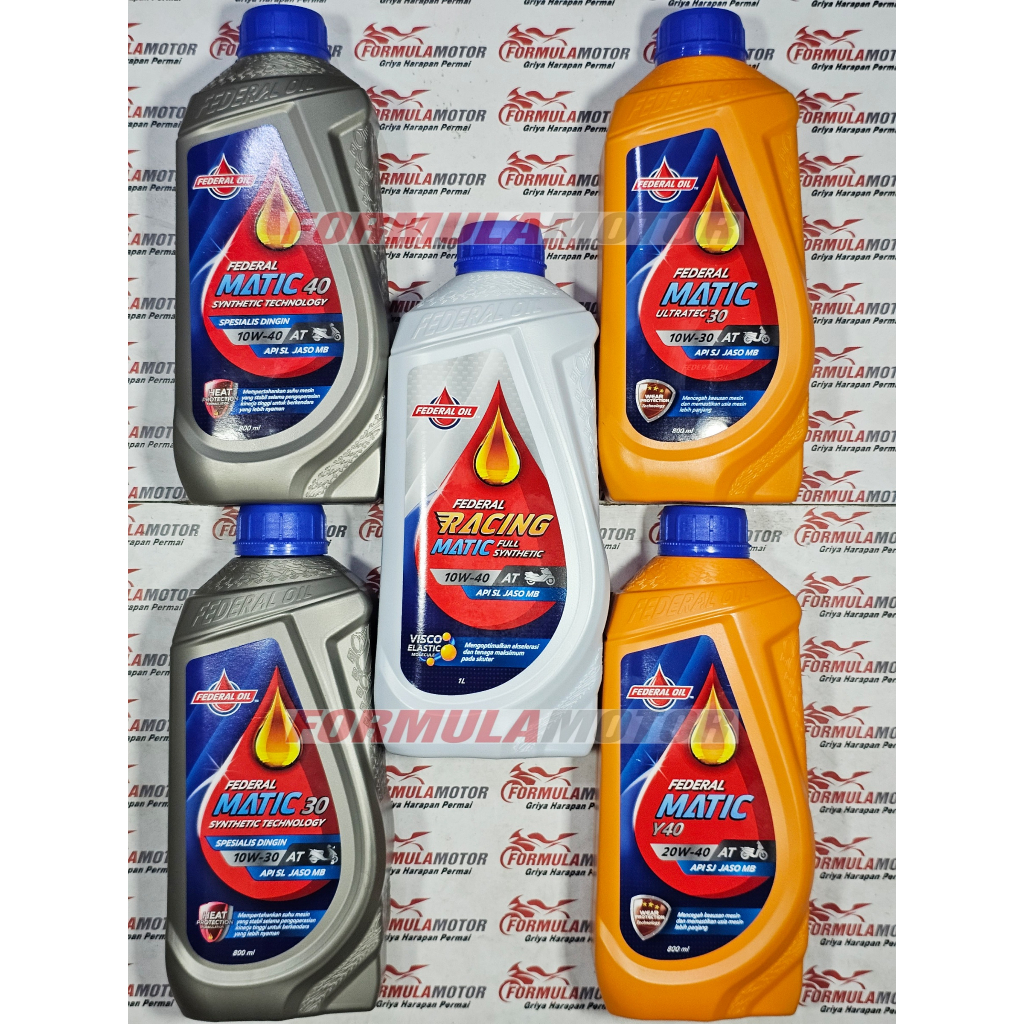 Jual Oli Federal Matic All Series (30, 40, Ultratec, Y40, Racing) Oli ...