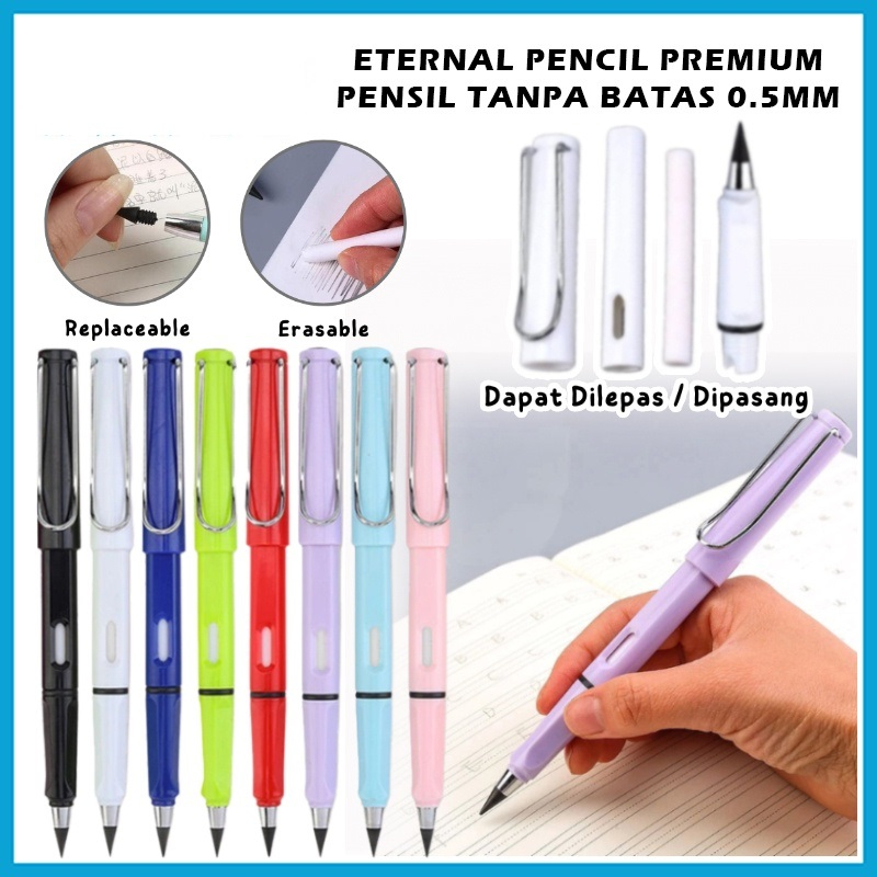 Jual Pensil Tanpa Batas Hb 0 5mm Eternal Pencil Pensil Ajaib Tanpa