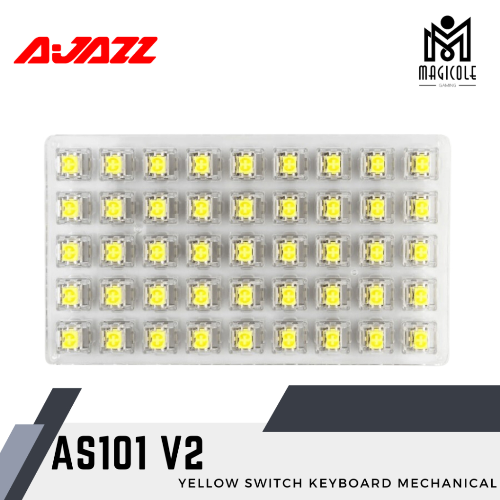 Jual AJAZZ AS101 V2 YELLOW SWITCH KEYBOARD MECHANICAL | Shopee Indonesia