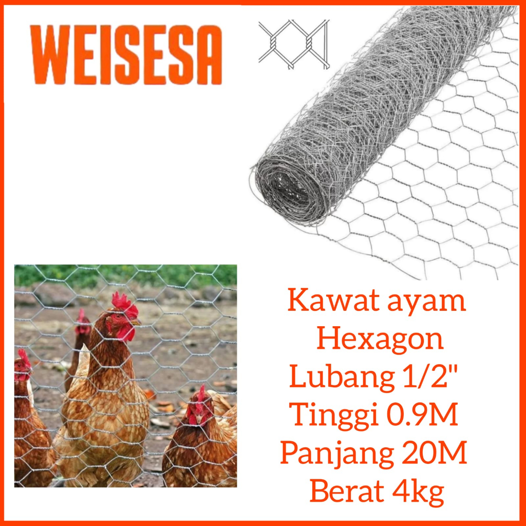 Jual Kawat Ayam Galvanis 1/2