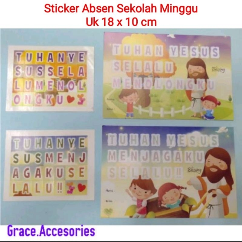 Jual Sticker absen sekolah minggu | Shopee Indonesia