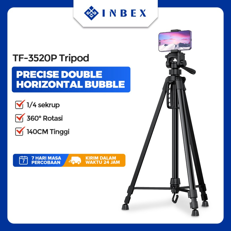 Jual INBEX 3520P Tripod Kamera Professional Tripot DSLR+Free U Holder ...