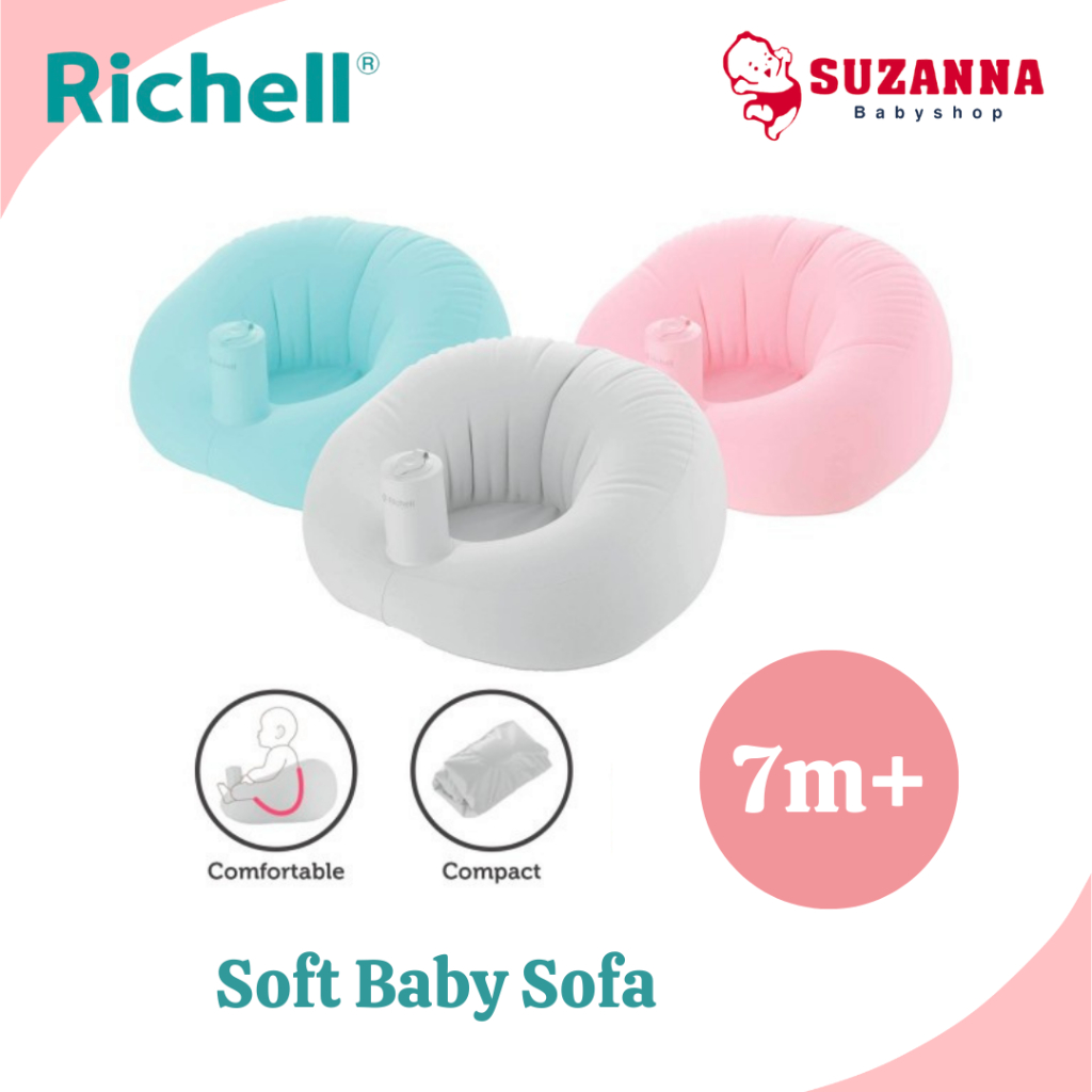 Jual Richell Soft Baby Sofa Sofa Bayi / Tempat Duduk Bayi Shopee