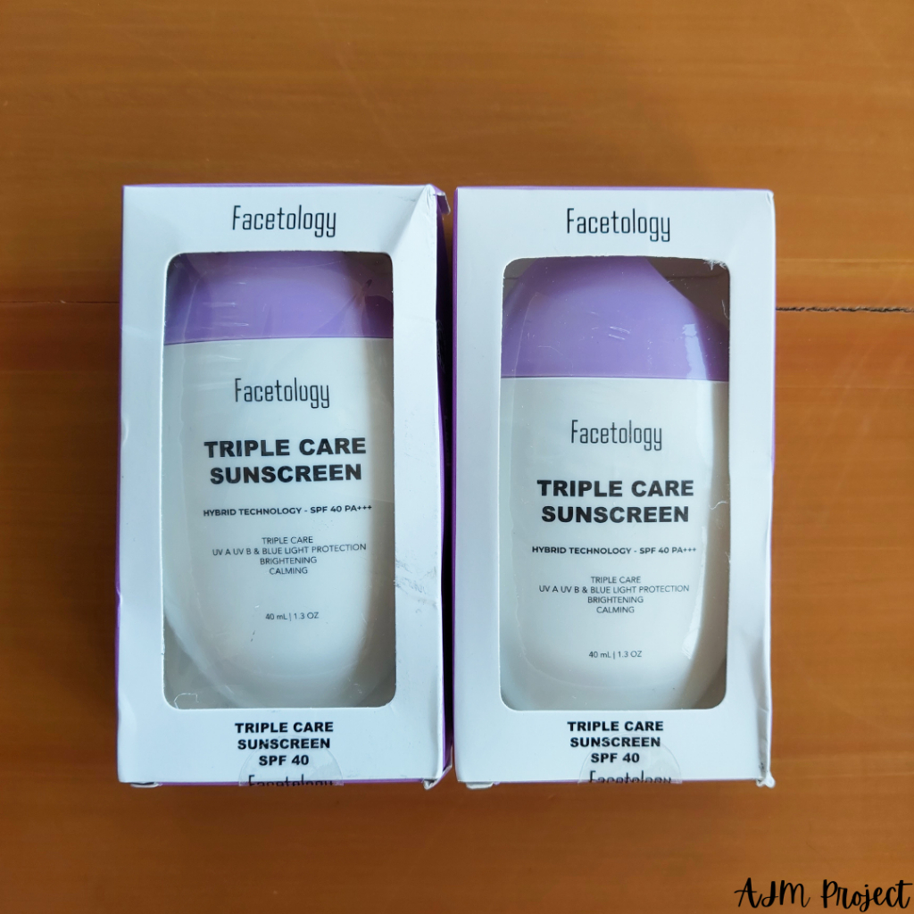 Jual Facetology Triple Care Sunscreen Spf Pa Shopee Indonesia