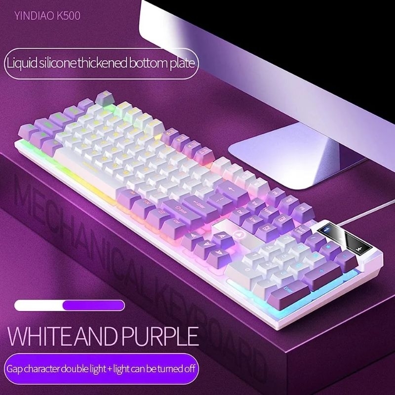 Jual FYPE Gaming Keyboard Mechanical RGB Cable Light K500 | Shopee ...