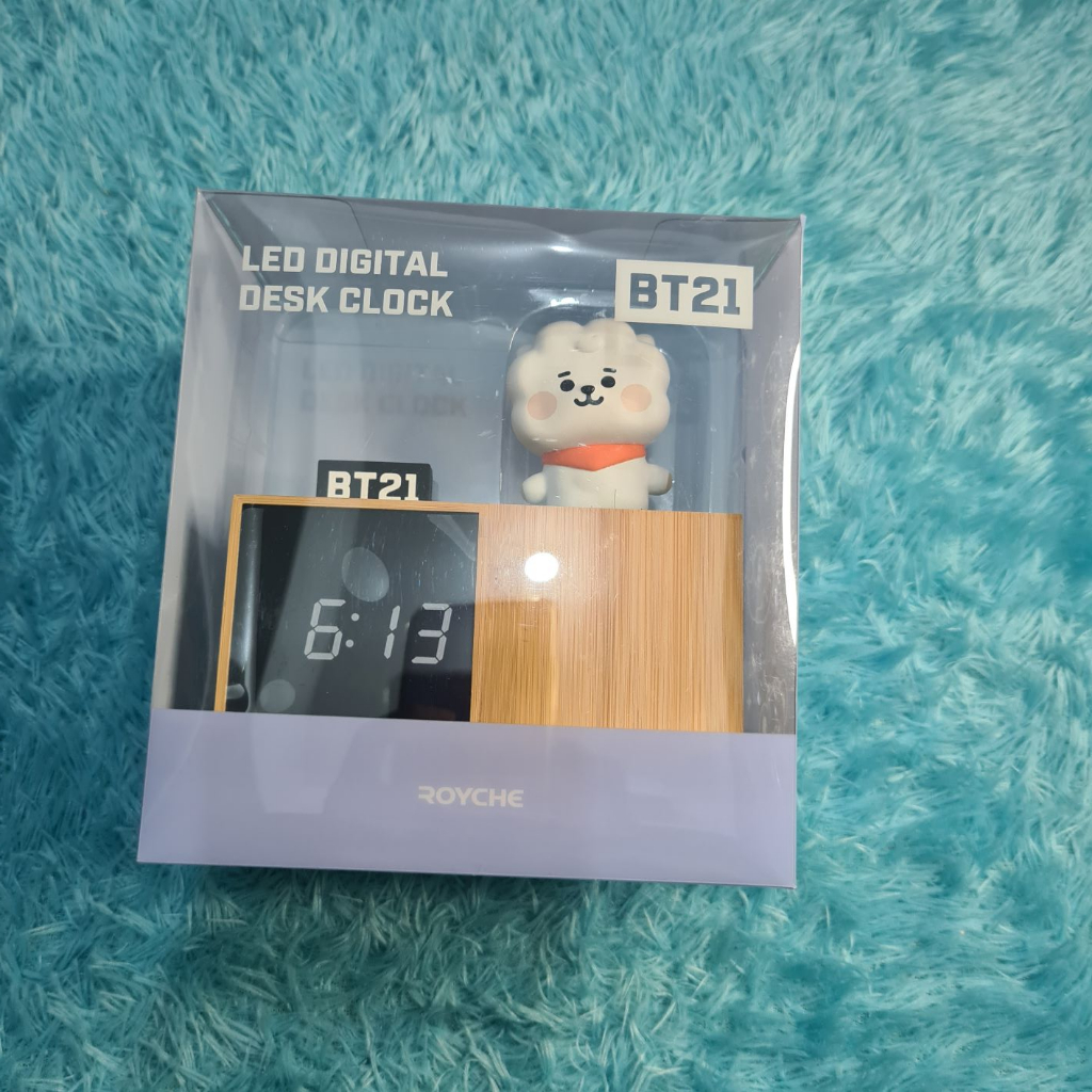 Jual LED Digital Desk Clock RJ BT21 BTS Official Merchandise Jam Meja
