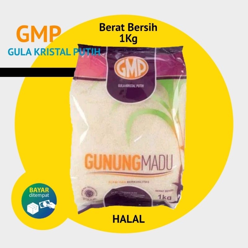 Jual Gmp Gula Pasir Kristal Putih Manis 1 Kg Gunung Madu Shopee Indonesia 0529