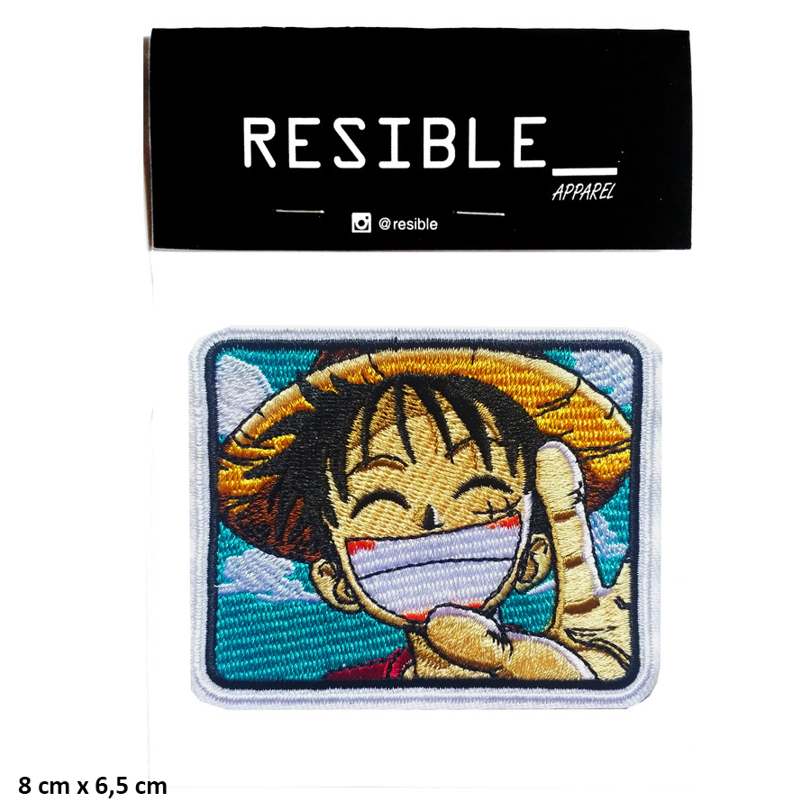 VALKYNEA Patch Brodé One Piece – Luffy Shanks – Thermocollant Ou Velcro – Applique Anime 100 % Fan Art