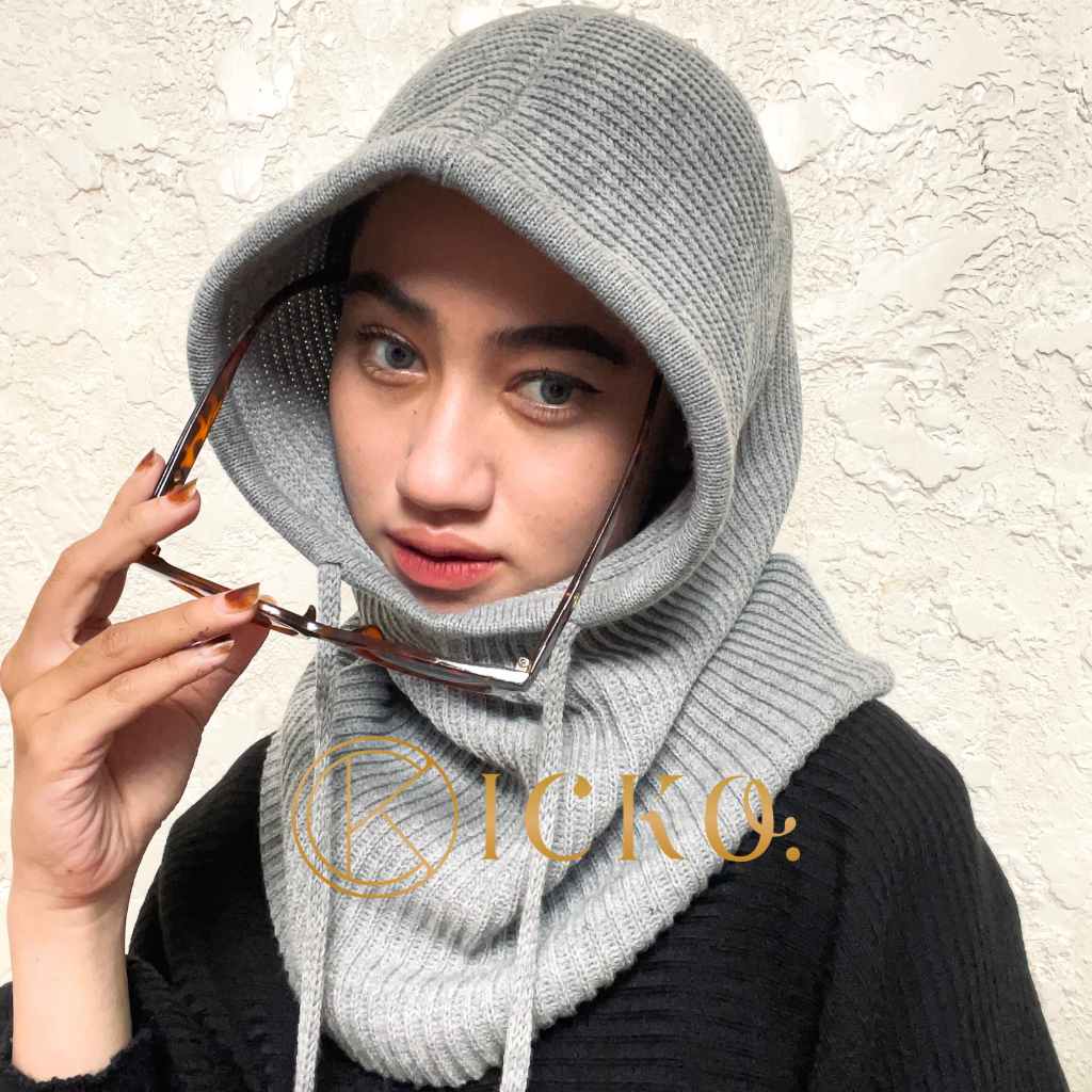 Jual BALACLAVA Rajut / Hijab Rajut Tebal By ICKO OUTFIT | Shopee Indonesia