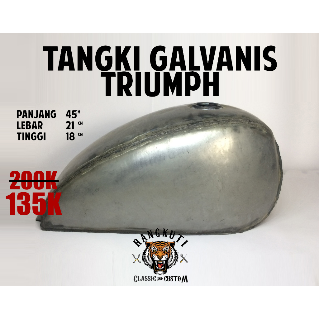 Jual Tangki Custom mentah Japstyle Chopper Bobber Trail Vintage Honda ...