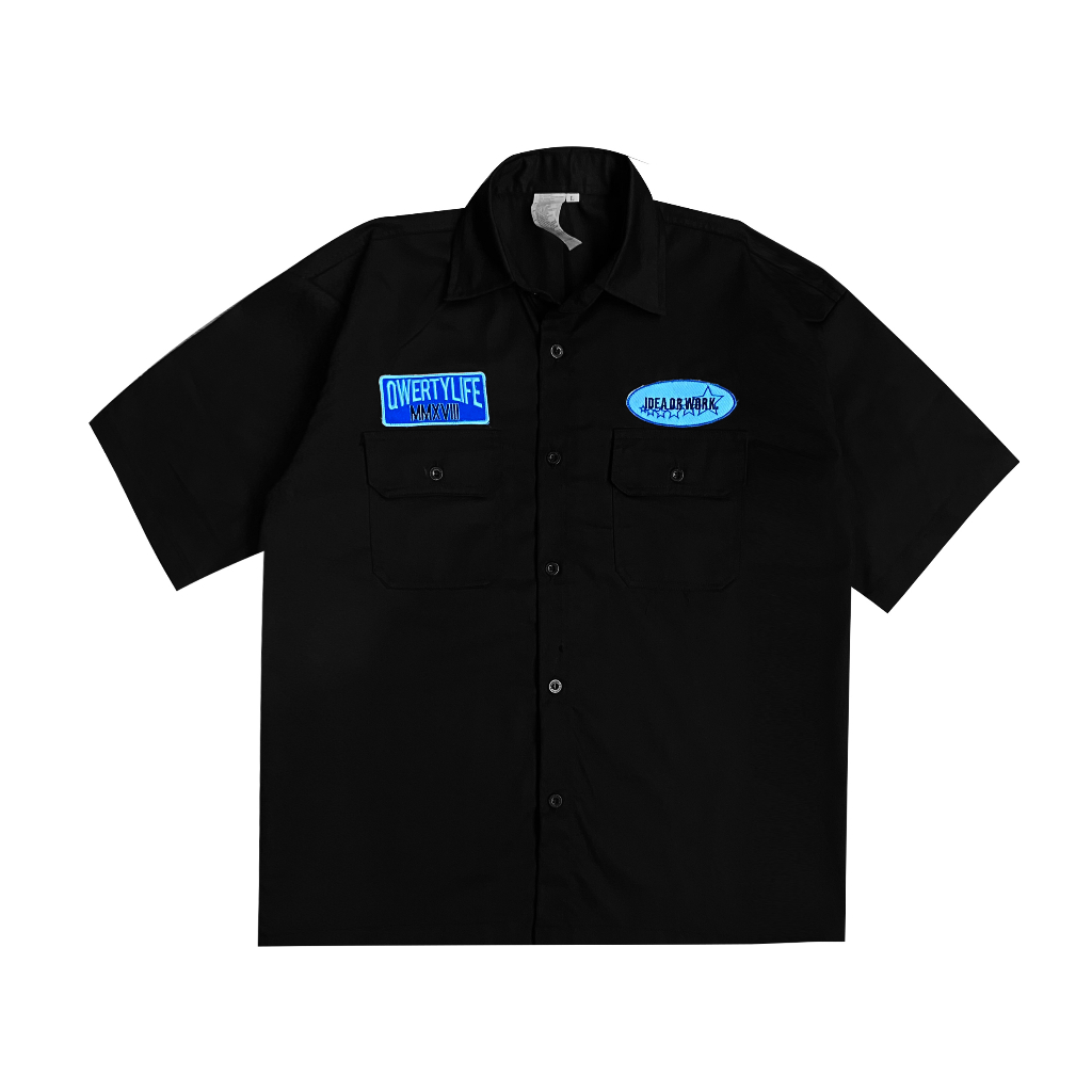 Qwertylife Workshirt Idea Or Work Black