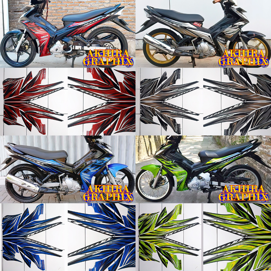 Jual Stiker striping motor yamaha Jupiter MX lama old tahun 2009-2010