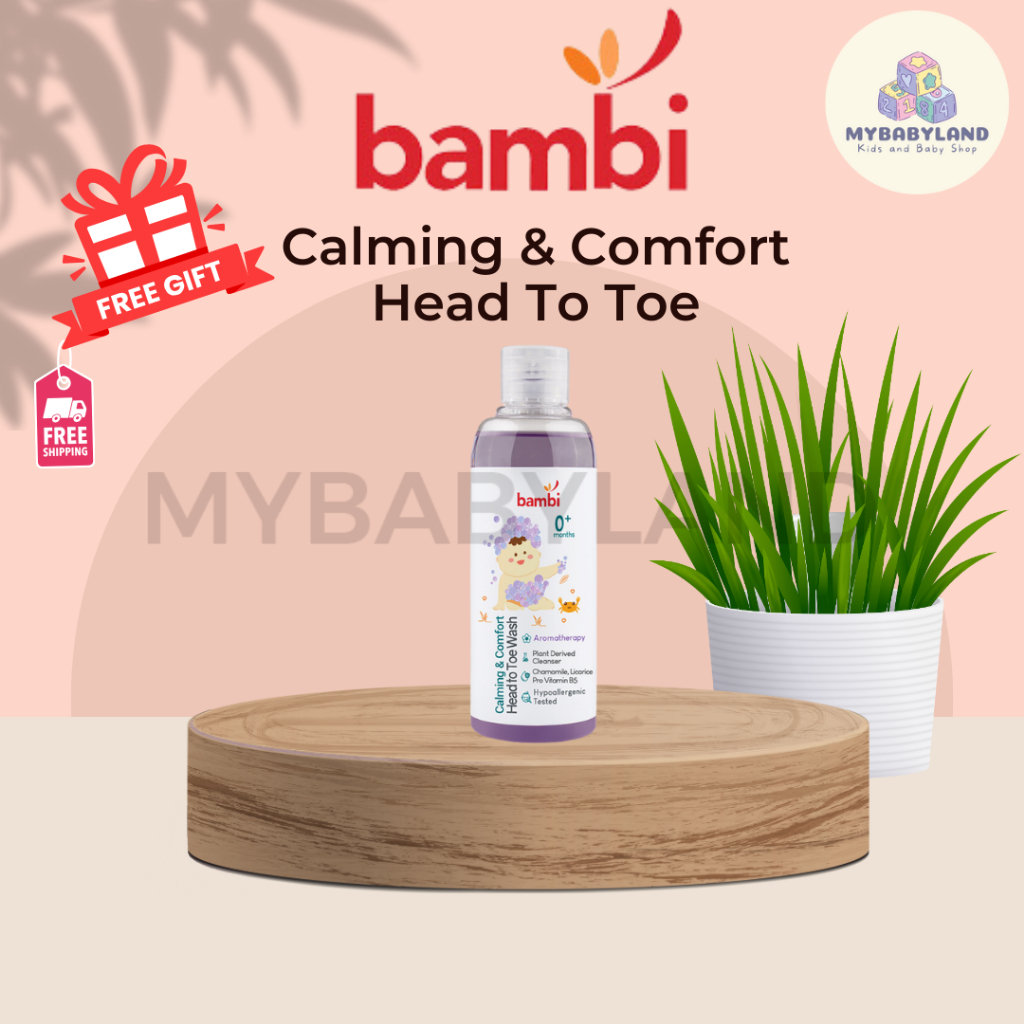Jual Bambi Baby Calming & Comfort Head To Toe Wash 200ml Sabun & Shampoo Bayi Kulit Normal