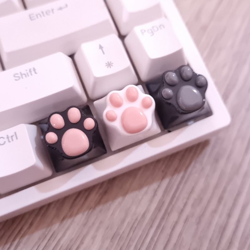 Jual Artisan Cat Paw Dog Paw Keycaps Mechanical Keyboard Resin Artisan ...