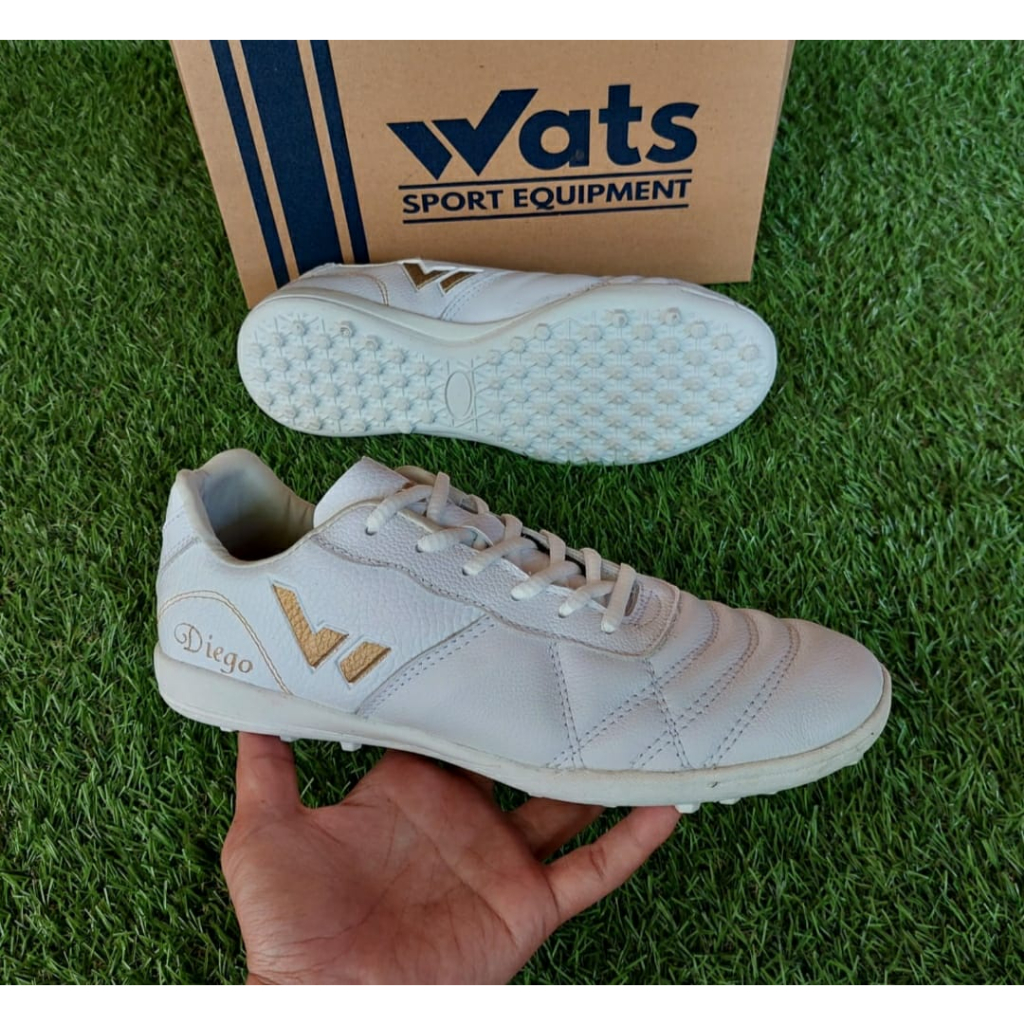 Jual COD Sepatu Mini Soccer Futsal Kulit Wats Diego Sol Turf Gerigi Shopee Indonesia