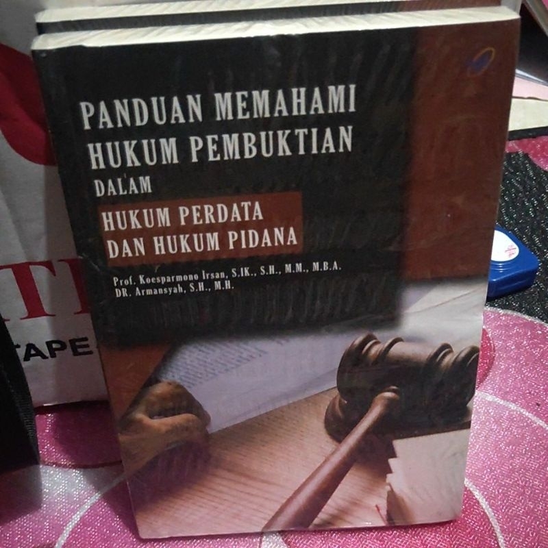 Jual Original Kak Panduan Memahami Hukum Pembuktian Dalam Hukum Perdata ...