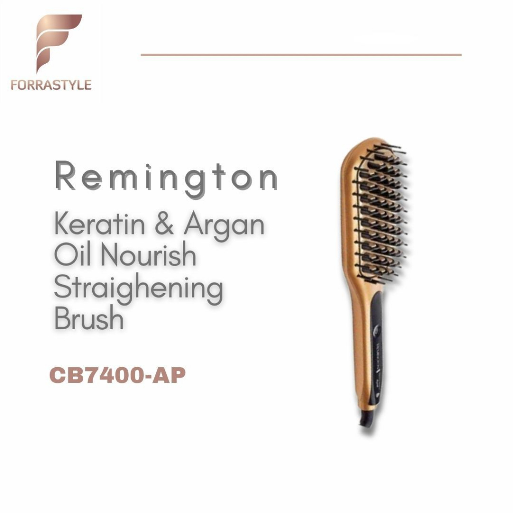 Jual Remington Keratin Argan Oil Nourish Straightening Brush CB7400 AP Shopee Indonesia