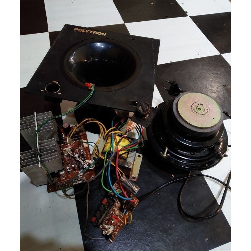 Jual Subwoofer Polytron PSW 500C berdiri Kit Subwoofer aktif tanpa box
