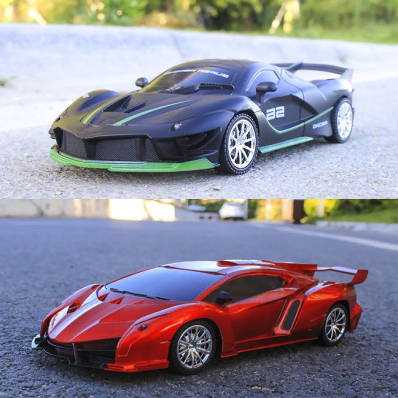 Jual Mobil Remote Control RC LED Light 1:18 Speed SuperCar Racing Car ...