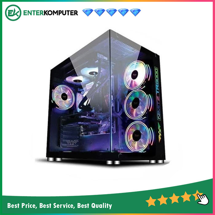 Jual Powerlogic Armaggeddon Nimitz TR8000 - Black - Casing PC | Shopee ...