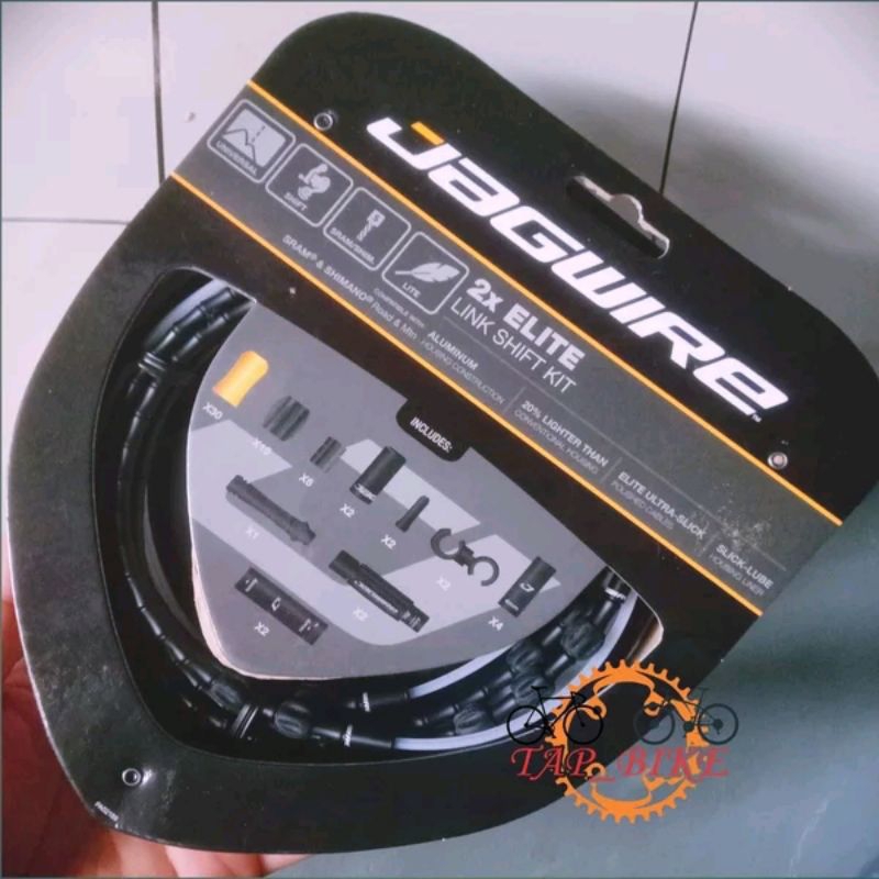 Shift Cable Housing Jagwire Elite Link 2X Shift Kit Aluminum