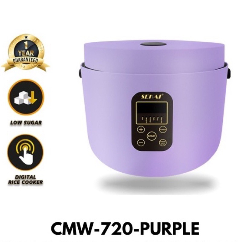 Jual Sekai CMW 720 LS Rice Cooker Digital low Sugar 1 liter (READY