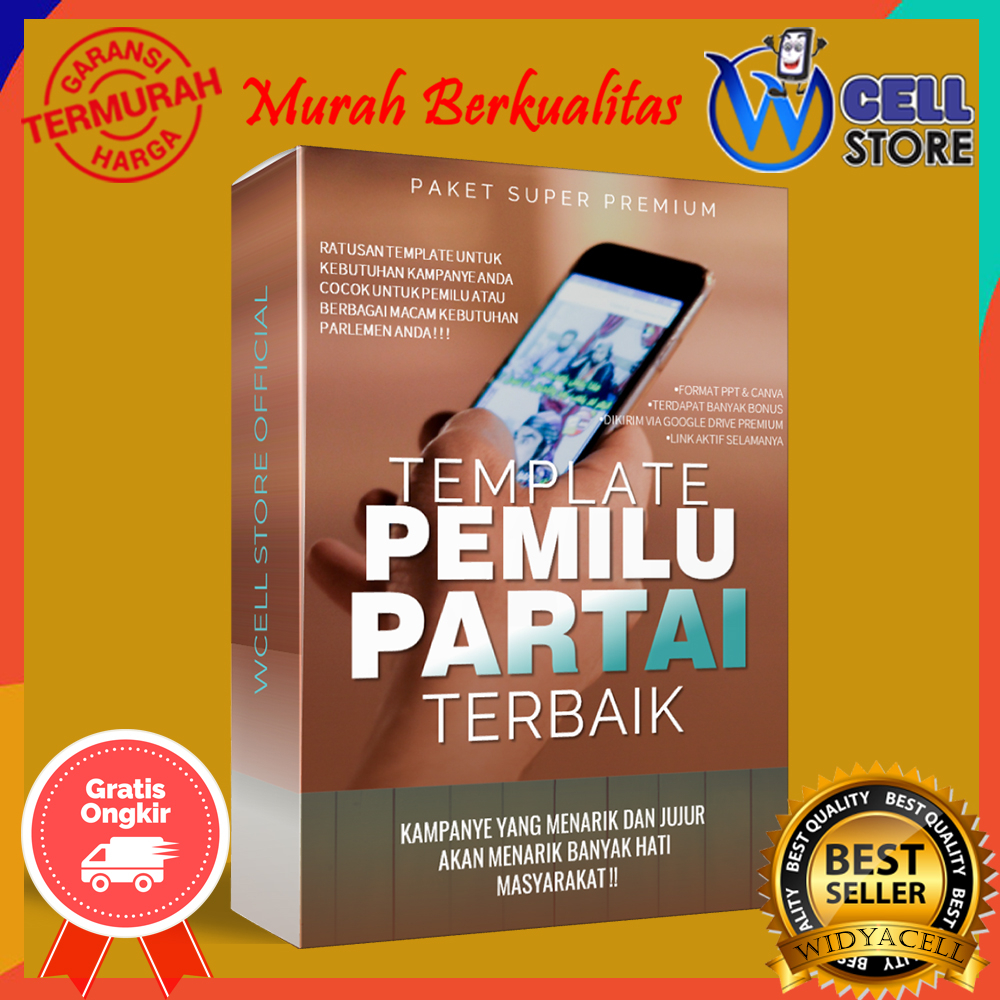 Jual TEMPLATE CANVA DAN PPT UNTUK KAMPANYE PEMILU PARTAI CALEG TERBAIK