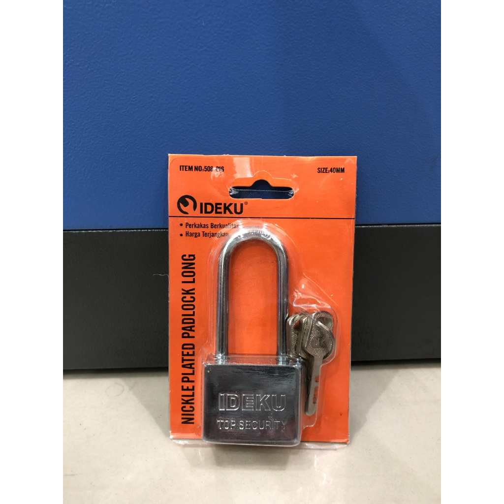 Jual Kunci Gembok Padlock Key Pagar Pintu Rumah Besi Leher Panjang 40